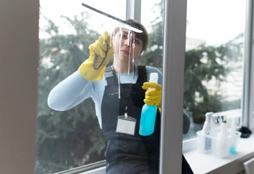 Nettoyage de vitres intérieures et extérieures à Droiturier
